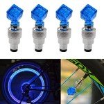 8-Pack LED Valve Stem Caps for Bikes and Cars