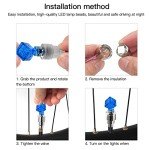 8-Pack LED Valve Stem Caps for Bikes and Cars