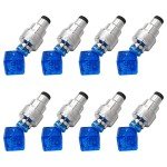 8-Pack LED Valve Stem Caps for Bikes and Cars