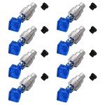 8-Pack LED Valve Stem Caps for Bikes and Cars