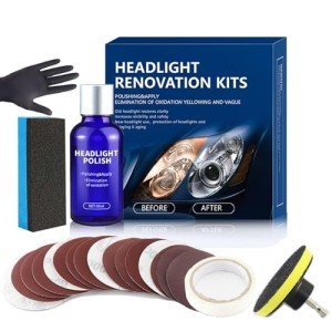DAPLOMO 3-Inch Headlight Restoration Kit