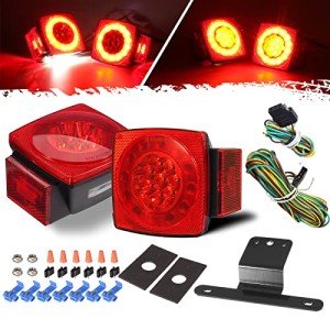 LED Submersible Trailer Tail Lights Kit - Waterproof