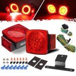 LED Submersible Trailer Tail Lights Kit - Waterproof