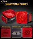 LED Submersible Trailer Tail Lights Kit - Waterproof