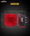 LED Submersible Trailer Tail Lights Kit - Waterproof
