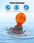 AUGREX 2pcs Yellow Fog Light Bulb Set