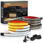 Nilight 70-Inch LED Emergency Strobe Light Strips