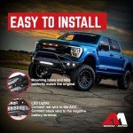 Aggressive Front Armor Grille with LED Lights for 2021-2023 F150