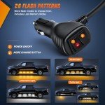 Nilight 70-Inch LED Emergency Strobe Light Strips