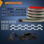 Nilight 70-Inch LED Emergency Strobe Light Strips