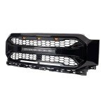 Aggressive Front Armor Grille with LED Lights for 2021-2023 F150