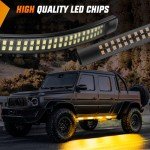 Nilight 70-Inch LED Emergency Strobe Light Strips