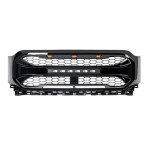 Aggressive Front Armor Grille with LED Lights for 2021-2023 F150
