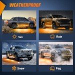 Nilight 70-Inch LED Emergency Strobe Light Strips