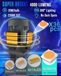 EVNTYPS 7440 LED Turn Signal Bulbs - Amber Yellow