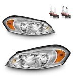 Chevy Impala Headlight Assembly with Bulbs Pair