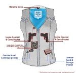 Milwaukee Women's Distress Grey Motorcycle Vest - Large