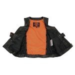 Milwaukee Women's Distress Grey Motorcycle Vest - Large