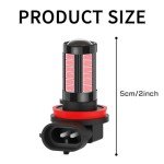 SamWinGear Pink LED Fog Light Bulbs H11/H8