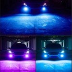 SamWinGear Pink LED Fog Light Bulbs H11/H8