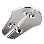 Shark Fin Chrome Foot Pegs for Harley Motorcycles