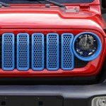 Light Blue Headlight Covers & Grill Inserts for Jeep Wrangler