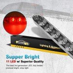 PartsPro 15" LED Trailer Tail Lights - 2 Pack