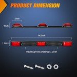 Nilight 9 LED Tail Light Bar for Trucks