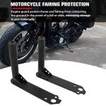 CHIFUN Black Steel Crash Bars for Indian Scout