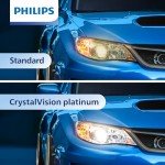 Philips CrystalVision Platinum 9003 Headlight Bulbs - 2 Pack