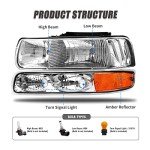 Chevy Silverado/Tahoe Headlight Assembly Pair
