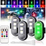 4PCS Wireless LED Strobe Lights with Remote Control