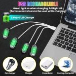4PCS Wireless LED Strobe Lights with Remote Control