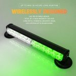 BooYu 14" Battery-Powered Strobe Light with Magnetic Base
