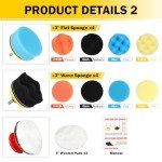 Car Headlight Restoration Kit with Sanding and Buffing Tools