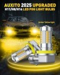 AUXITO 3000K Amber Yellow LED Fog Light Bulbs