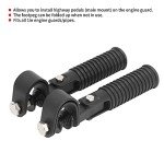 Universal Motorcycle Foot Pegs for 25mm Bars