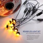 Amber LED Marker Lights with Double Female Plugs 20 Pack