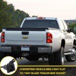 4 Pin to 7 Pin Trailer Light Adapter with Bracket