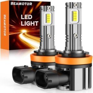 BEAMOTOR H11 LED Fog Light Bulbs - 6000K White