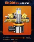 BEAMOTOR H11 LED Fog Light Bulbs - 6000K White