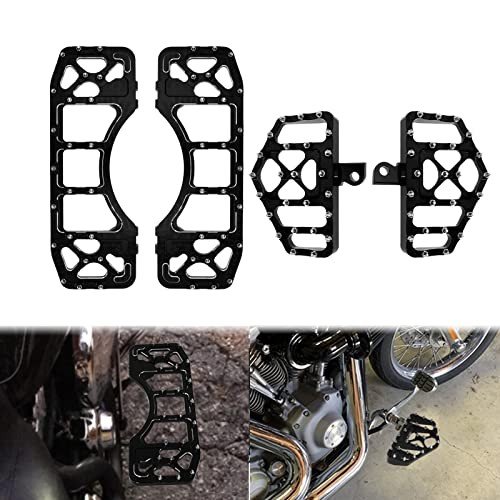 CNC Motorcycle Footboards for Harley - 2 Pairs