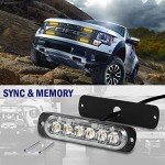 8-Pack Amber LED Strobe Lights for Vehicles