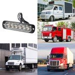 8-Pack Amber LED Strobe Lights for Vehicles