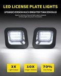 Bright White LED License Plate Lights for Dodge RAM