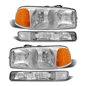 ADCARLIGHTS Headlight Assembly for 1999-2006 GMC Sierra