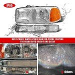 ADCARLIGHTS Headlight Assembly for 1999-2006 GMC Sierra