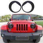 Angry Eyes Headlight Covers for Jeep Wrangler JK