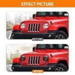 Angry Eyes Headlight Covers for Jeep Wrangler JK