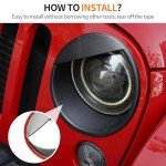 Angry Eyes Headlight Covers for Jeep Wrangler JK